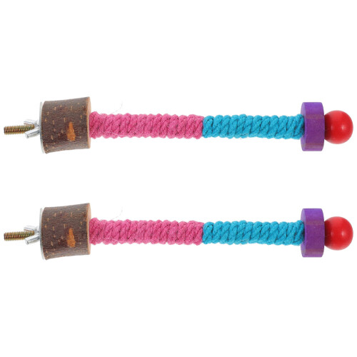 2Ud Posadero Para Madera Natural Con Cuerda