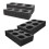 4Pièces Porte- Pratique Noir En Mousse Pour 11
