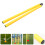 3Pcs Versatile Yellow Sport Training Poles Foldable Agility Rods 10