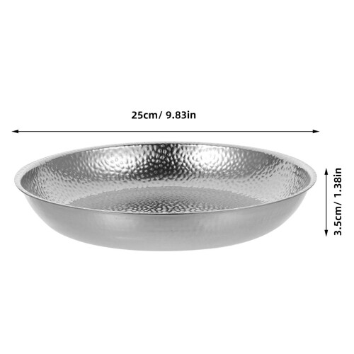 Multifunktionale Pasta Und Steak Servierplatte Silber 2