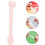 1Pc Pink Silicone Baby Training Spoon Creative Durable Feeding Aid 2
