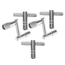 1Ensemble Outil Tambour Clé Métallique Argenté Pour Batterie