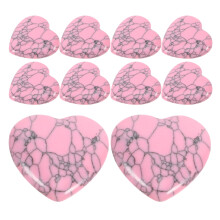 10Ud Pulidos De Turquesa Rosa Para Decoración En Hogar