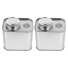 1Conjunto Lata Armazenadora Metal Para Café Prateada