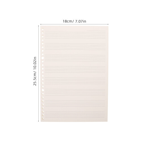 3Pcs Compact Ivory Paper Music Writing Staff Notebook for Practice 2