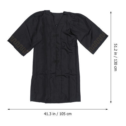 1Ensemble Tenue De Graduation Robe Chapeau Écharpe Tassel 2