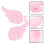 2Pz Rosa Per Elmetto E Decorazioni DIY Materiale 5