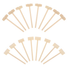 20Szt Drewniane Młoteczki Dla Dzieci Mini Młotek Beige Wielofunkcyjny