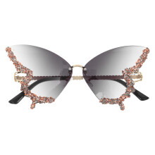 Leichte -Sonnenbrille Damen Party Mehrfarbig