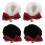 2Pares Pelúcia Anjinhos Para 3