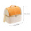 Isolé Déjeuner Orange Portable Pour Bureau Plein Air 3