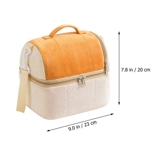 Isolé Déjeuner Orange Portable Pour Bureau Plein Air 2