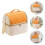 Isolé Déjeuner Orange Portable Pour Bureau Plein Air 5