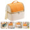 Isolé Déjeuner Orange Portable Pour Bureau Plein Air 7