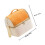 Isolé Déjeuner Orange Portable Pour Bureau Plein Air 2
