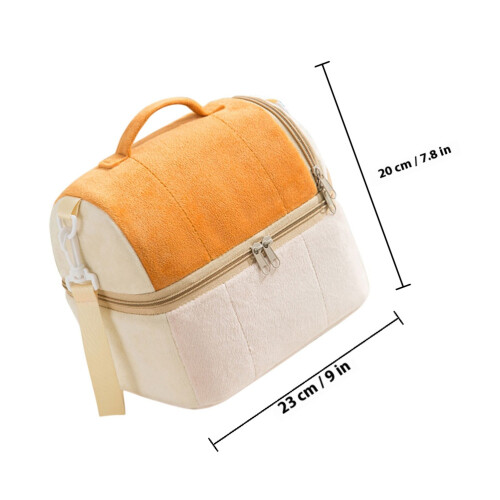 Isolé Déjeuner Orange Portable Pour Bureau Plein Air 1
