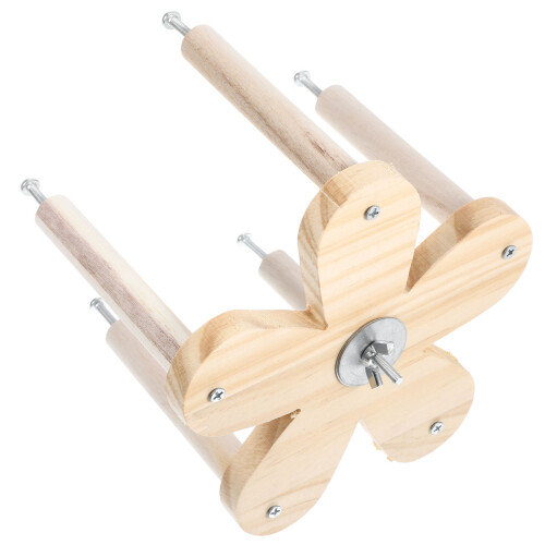 Poleiro De Para Gaiolas Com Brinquedo Para Pássaros 1