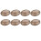 10Pièces Cabochons De Pierre Ovale Agate Grise Accessoires 1