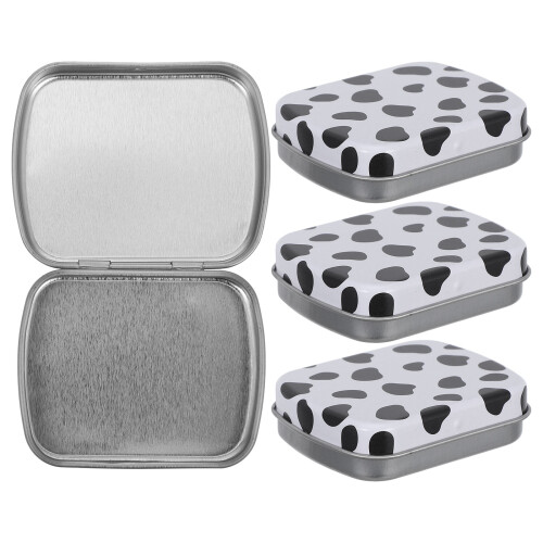 4Ud Caja Metálica Multiusos Para Dulces Vaca
