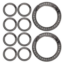 10St Zwarte Metalen Ring Buckles Voor Tassen Stevig & Lichtgewicht