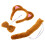 3Pz Cerchietti Arancioni Orecchie Set Cosplay 11