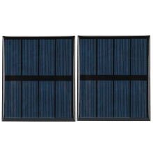 Vattentät hartsförpackning, gör-det-själv-solprodukter, 2V0.6W polykisel solpanelmodul absorberar solljus omvandlas till elektrisk energi för