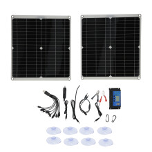 Camping solcellsaggregat, 25W solpanelskontrollkit för effektiv utomhusenergilösning, perfekt för avlägsna platser
