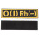 Patch Type O Pour Uniforme Veste Nylon Polyester 1