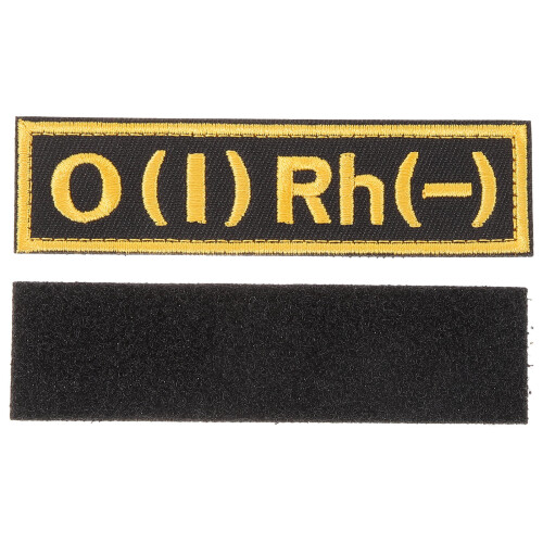 Patch Type O Pour Uniforme Veste Nylon Polyester