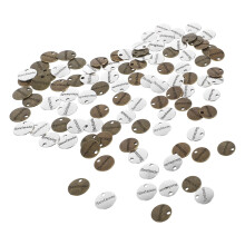 100Stk Runde Doppelseitige Zinklegierungsanhänger Für DIY Schmuck Bunt