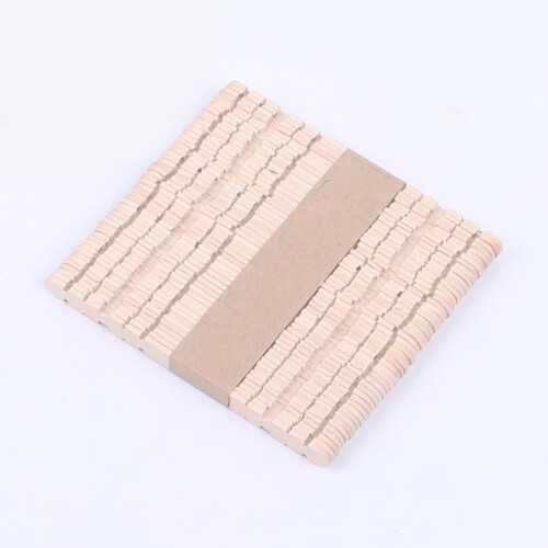 200Stk Bambus Handwerkstäbchen Eisform Kinder Bastelmaterial 2