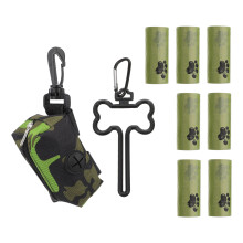 1Set Outdoor Gele Waste Bag Houder Licht En Handvrij