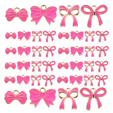 40Stk Legierung Schleifenanhänger DIY Schmuck Schmuckzubehör