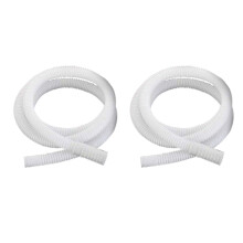 2St Flexibele Afvoerslang Wit Voor Wasmachine En Ventilatie