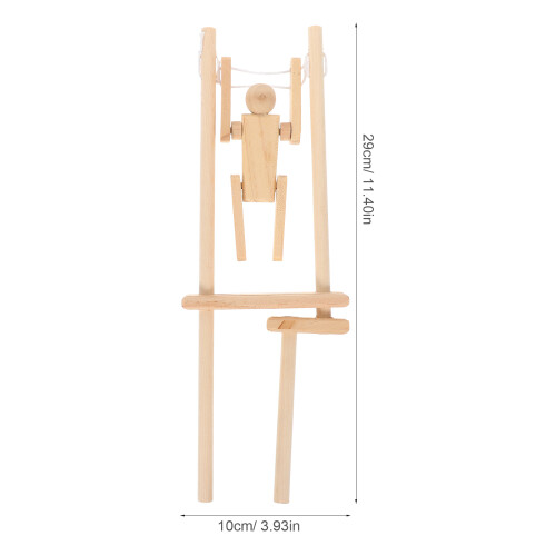 3Ud De Madera Sin Acabado Para Pintar Muñecos DIY Beige 2