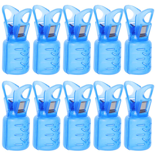 10Ud Guardagancho Azul De Plástico Resistente Y Para