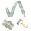 Groene Polyester Metalen Tas Schouderband Vervanging Decoratief 3