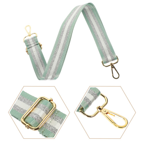 Groene Polyester Metalen Tas Schouderband Vervanging Decoratief 2