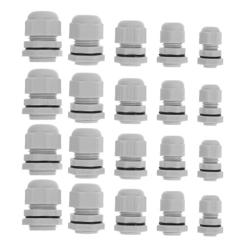 25Ud Adaptador De Cable Impermeable Y Ajustable De Nylon Duradero