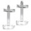 2Pièces Support Extincteur Murale Fer Argenté Sans Vis Durable 1