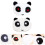 2Pièces Masques Faciaux Coton Bouche Motif Panda 5