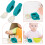 1Ensemble Couverts Bébé Silicone Vert Ensemble Fourchette ABS 7