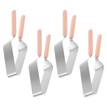 4Ud Separador Y De Pastel Metálico Silver Para Celebraciones