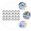 30Pz Palette in Acciaio Resistente Argento Per 9