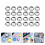 30Pz Palette in Acciaio Resistente Argento Per 4
