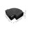 2Ud Codo Corrogado De Aluminio Para Tubería De Lluvia Negro 2