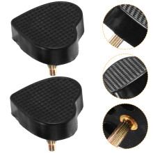2Pares Tampas De Para Altos PVC Pretas Reparação