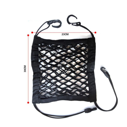 Rete Portaoggetti Auto Nera Elastica Organizer Barriera 1