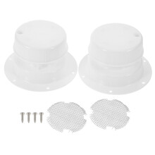 2Stk Rv Dachventilabdeckung Weiß, Schützt Gerüchen Und Tieren