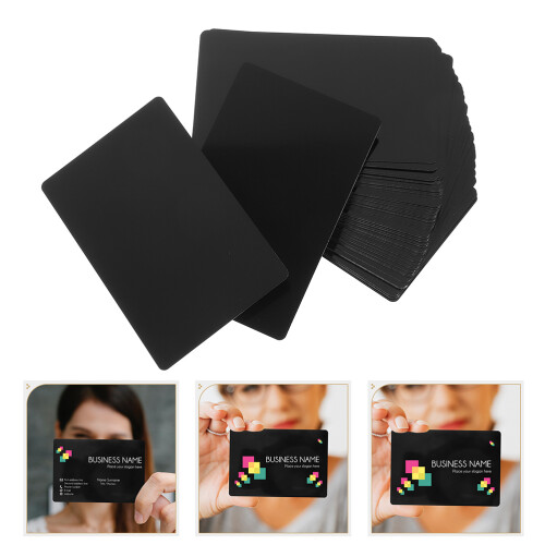 100Ud Tarjetas De De Metal Negro, Para DIY 2